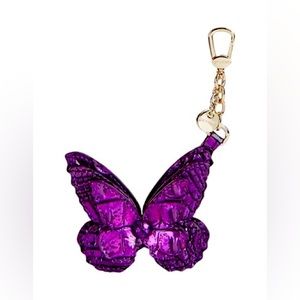 NWT Purple Potion Brahmin Butterfly Tassel Keychain